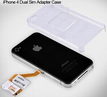 iPhone 4 Dual SIM adapter case